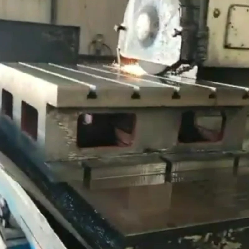 T 슬롯 주철 정사각형 상자 가공 비디오